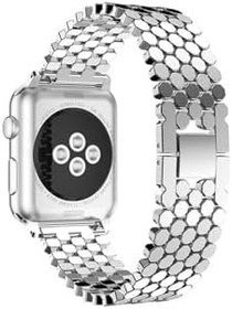 Resim PSR aksesuar Gümüş Kordon KRD-30 Metal Strap Kayış CNS- Gümüş Watch Ultra 49mm ile uyumlu 