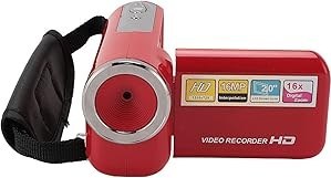 Resim Yctze Dijital Video Kamera 16X Dijital Zoom Taşınabilir Dijital Video Kamera, 2in Ekranlı 1080P HD Çözünürlük 16MP Piksel Bebek Büyüme Seyahati Için Şarj Ederken Kayıt 