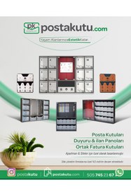 Resim Reklamwar Apartman Fatura Kutusu Posta Kustusu (kiraz-siyah) 