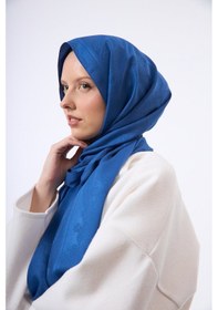 Resim Mirsoy Scarf Zerafet Desen Şal Açık Mavi 