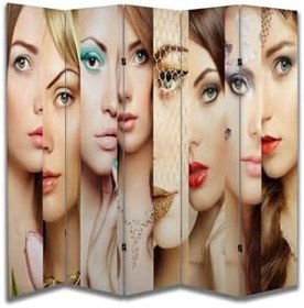 Resim Kadın Temalı Özel Tasarım Paravan Room Divider PRV1039, 180 x 180 