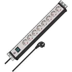 Resim Brennenstuhl Premium-line 8 Soketli Anahtarlı 3 Metre Kablolu Server Dolabı Uyumlu 16 A Priz 