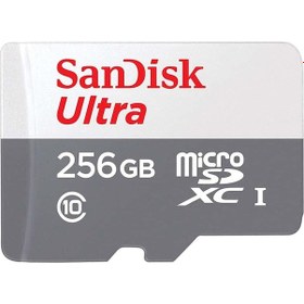 Resim Sandisk Ultra 256GB 100MB/S Microsdxc Uhs-I Hafıza Kartı SDSQUNR- 