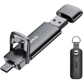 Resim Ssk 128 Gb Usb Type-c Profesyonel Harici Bellek 550 Mb/s Ultra Hızlı Okuma Metal Gövde Çift Giriş 128 GB 