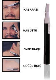 Resim Daxom Sakal Düzeltme Burun Kılı Alma Tüy Kesme Tıraş Makinesi 