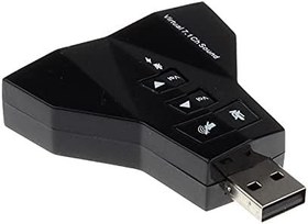 Resim Alfais 4931 7.1 7 Kanal Mikrofon Destekli Çift Girişli Çevirici Harici USB Ses Kartı 