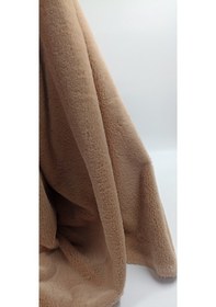 Resim Krem Renk Peluş Kumaş 