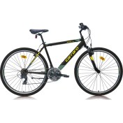 Resim Carraro Active 290 490H 28" 21-V Vb Mat Siyah-Sarı-Yeşil Trekking Bisikleti 
