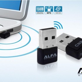 Resim Alfa Uw06 150 Mbps Wifi Adaptör, Realtek Rtl8188ftv Usb Dongle, Pc Wifi Adaptör Windows 10/11 Tak Çalıştır 