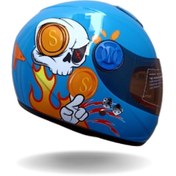 Resim PRO HELMETS Sy118 Çocuk Kaskı Kurukafa 