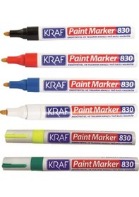 Resim Kraf 830 Paint Marker Çok Amaçlı Yağ Bazlı Markör Siyah 
