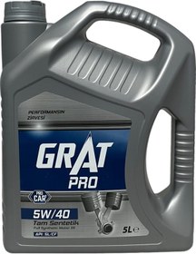 Resim Grat Pro 5W-40 Tam Sentetik Motor Yağı 5 L 