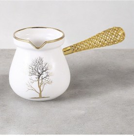 Resim Violet Gold Kristal Saplı Porselen Cezve 