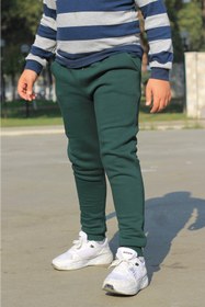 Resim Çiggo Kids Çiko Kids Unisex Cepli Jogger 3ip Içi Polarlı Düz Eşofman Altı 