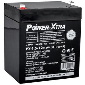 Resim Power-Xtra EcoLead Series - PXEC4.5-12 - 12V 4.5 Ah Kuru Akü 