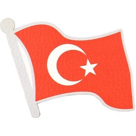 Resim Dalgalı Türkiye Bayrak - Cırt - Patch - Peç - Arma Kırmızı 