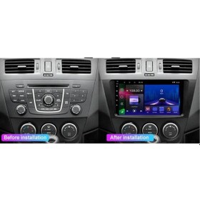 Resim Mazda 5 Android Gps Carplay 8+256 Gb Kamera + Çerçeve 2012-2013 Yazılımsal 9" 