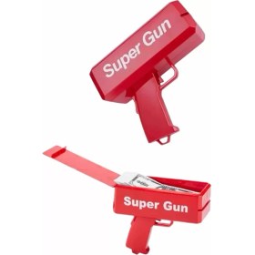 Resim Fta Ticaret Para Dolar Atma Makinası Super Money Gun Para Saçma Fırlatma Tabancası 