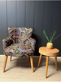 Resim WATERYBROOK Berjer Tekli Koltuk Cafe Ofis Balkon Kafe Bahçe Dijital Baskı 