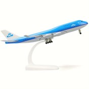 Resim 1/300 Ölçekli Boeing 747 Diecast Metal Uçak Modeli Stand ile, KLM Aviation Koleksiyonu Gösteri Uçağı Taklidi, Havacılık Tutkunu Hediyesi, NUOTIE 