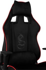 Resim XMAX/Rio Plus Balerion Terletmez Kadife Kumaş Siyah Gaming Oyuncu Koltuğu / 120 Kg Taşır 234567754345 