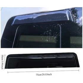 Resim Willowhaven Siyah 29.53 İnç Pvc Yağmurluk, 3 Boy, Kolay Montaj, Karavan Ve Kamp Arabaları İçin 