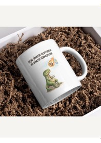 Resim "keşke Dinozor Olsaydım Da Bu Günleri Görmeseydim" Tasarım Kupa 