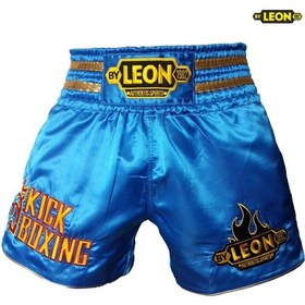 Resim Aksaspor Leon Kickboxing Kick Boks Şortu Mavi (Yeni Model) 