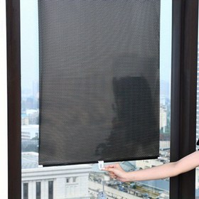 Resim Kurulumu Kolay Otomatik Geri Çekilebilir Güneşlik, Delme Gerektirmez, PVC Malzeme, Yatak Odası, Mutfak ve Araba İçin Uygun 