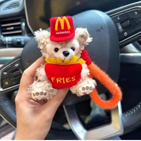 Resim OEMG 1 Adet Karikatür Çanta Çekicilik Anahtarlık Sevimli Iyi Şanslar Hediye Peluş Oyuncaklar Bebekler (Yurt Dışından) 