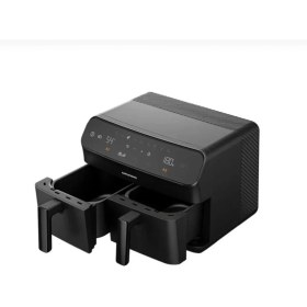Resim Çiftli Airfryer Siyah, Sağlıklı ve Hızlı Yemekler Için Mükemmel Seçenek 