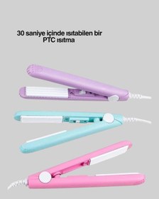 Resim Muratech 2 Si 1 Arada Saç Düzleştirici Ve Bukle Maşası Düz Ve Kıvırcık Saçlara Uygun Çok Yönlü Kul 