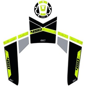 Resim GP Kompozit CF Moto 450 MT 2024 Uyumlu Tank Pad Siyah 