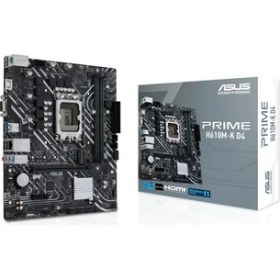 Resim Asus Intel Prıme H610M-K D4. Ddr4 3200 VGA HDMI Glan M.2 1700P USB 3.2 Gen1 (12-13. Nesil) 