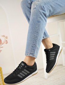 Resim Liger 7218 Siyah Füme Memory Foam Kadın Spor Ayakkabı 