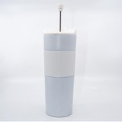 Resim MİSSCAFE French Press Çelik Termos 