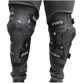 Resim Wogen Karbon Koruyucu Motosiklet Dizlik Siyah 