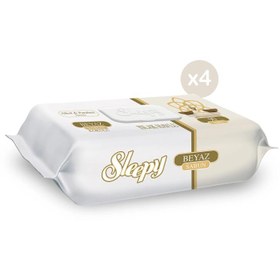 Resim Sleepy Beyaz Sabun Kokulu 90 Yaprak 4'lü Paket Islak Mendil - Standart / Standart 