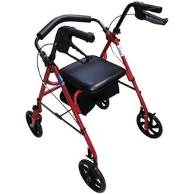 Resim Comfort Plus Rolatör 4 Tekerlekli Yürüteç 130 KG Taşıma Kapasiteli 