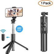 Resim Bluetooth Cep Telefonu Selfie Çubuğu Tripod Kablosuz Uzaktan Çok Fonksiyonlu S03 1 Pack Diğer 