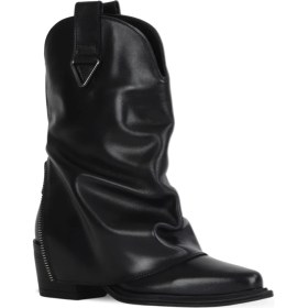 Resim Bueno Shoes Siyah Deri Kadın Topuklu Bot 39WB9419 39WB9419 