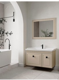 Resim Denko Hana 100 Cm Sahra Banyo Dolabı Takımı Beyaz 