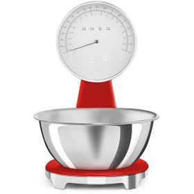 Resim Smeg 50's Style Retro KSF01RDWW Kırmızı Analog Mutfak Tartısı 
