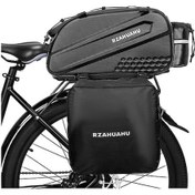 Resim Ankatek 3'ü 1 Arada Bisiklet Raf Çantası Bagaj Çantası Altın Altın 