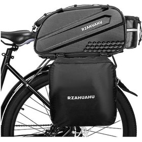 Resim Ankatek 3'ü 1 Arada Bisiklet Raf Çantası Bagaj Çantası Altın Altın 