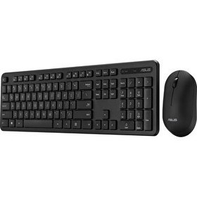Resim Asus CW100 Türkçe Kablosuz Siyah Klavye Ve Mouse Seti 