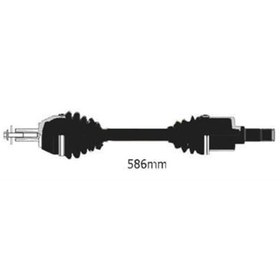 Resim GKN GLANZER 304757 Aks Komple Mekanik Sol Golf V Jetta A3 1.6 Benzinli Bgu Bse 102 Beygır 