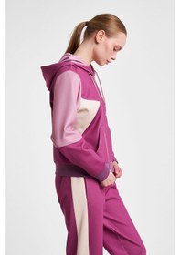 Resim Lescon Kadın Fermuarlı Kapüşonlu Sweatshirt 25n-2131 Mor 