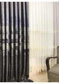 Resim Perlife Venedik Pano Fon Perde / Ölçünüze Özel Dikim Mavi 