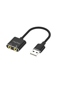 Resim Genel Markalar Usb Ses Kartı 3.5mm Kulaklık Ve Mikrofon Girişli 